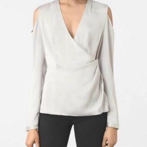 All Saints silver/gray Danio blouse